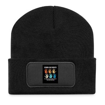 School Bus Bus Driver School Bus Driver - Recycled Patch Beanie - black - Front
