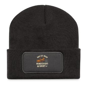 Dog Sport Shirt Agility Training Dog Place - Recycled Patch Beanie - dark grey - Front