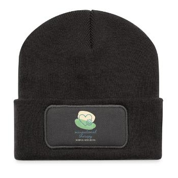Ergotherapeut Ot Gift Healthcare Reha - Recycelte Patch Beanie - Dunkelgrau - Vorne