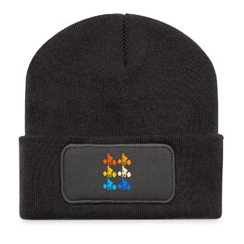 Soulevé de terre - Beanie recyclé à patch - charbon - Devant