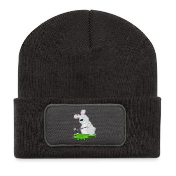 Rabbit Golf Golf Clubs - Recycled Patch Beanie - dark grey - Front