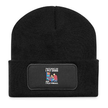 Flipper Pinball - Beanie recyclé à patch - noir - Devant