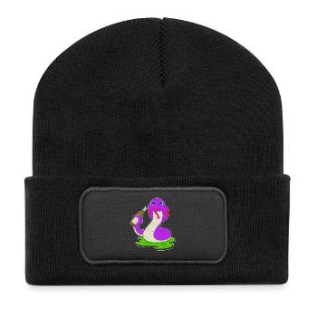 Bouteille de bière Snake - Beanie recyclé à patch - noir - Devant