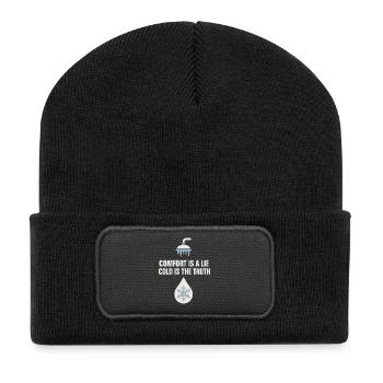 Cold showers Mental hardness Cold exposure - Recycled Patch Beanie - black - Front