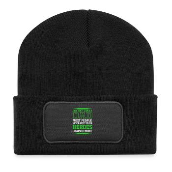 Bile duct cancer - Recycled Patch Beanie - black - Front