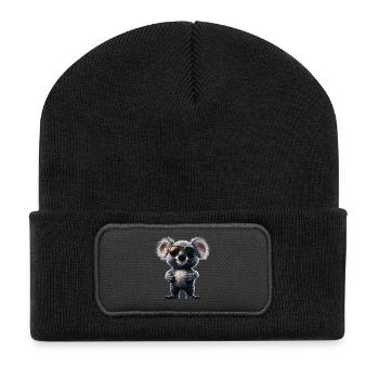 Koala Bear Australia Koala Bear Cute Koala Bears - Recycled Patch Beanie - black - Front