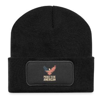 Proud To Be American - Recycled Patch Beanie - black - Front