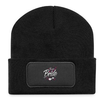 Team Bride - Recycelte Patch Beanie - Schwarz - Vorne