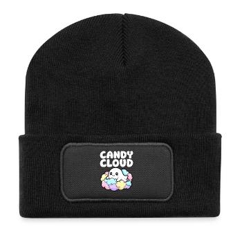 CANDY CLOUD - GHOST HALLOWEEN - Recycled Patch Beanie - black - Front