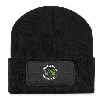 Mémoire Athlète Mnémotechnique Entraînement cérébral Mental - Beanie recyclé à patch - noir - Devant