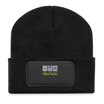 Mémoire Athlète Mnémotechnique Entraînement cérébral Mental - Beanie recyclé à patch - noir - Devant