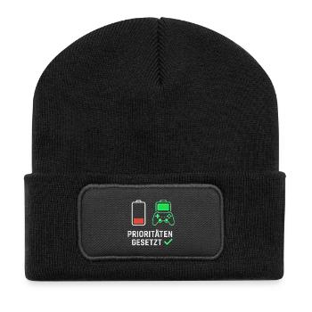 Conception de motivation de jeu pour les fans - Beanie recyclé à patch - noir - Devant