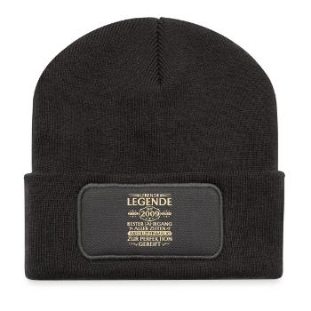 16e anniversaire - Légende vivante depuis 2009 - Beanie recyclé à patch - charbon - Devant