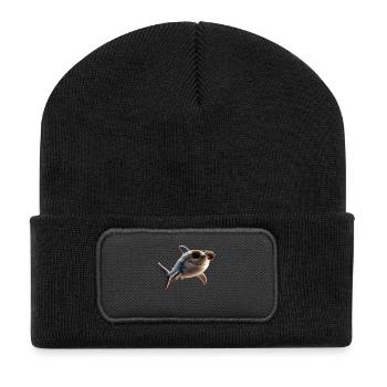 Shark Shark Tiger Shark Diver Cute Sharks Great White Shark - Recycled Patch Beanie - black - Front