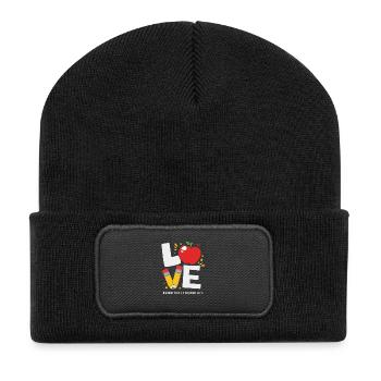 Enseignant suppléant Enseignant suppléant - Beanie recyclé à patch - noir - Devant