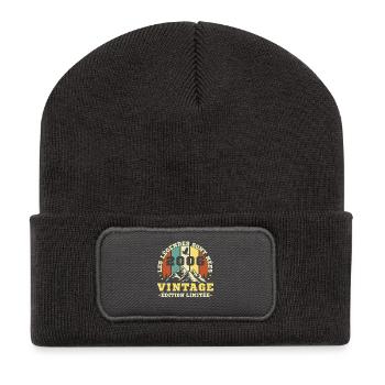 2006 Vintage Retro Birthday Gift - Recycled Patch Beanie - dark grey - Front