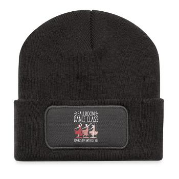 Ballroom Dance School Dance Teacher Ballroom Gift - Recycled Patch Beanie - dark grey - Front
