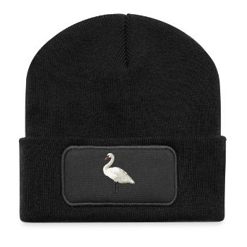 Swans Swan - Recycled Patch Beanie - black - Front