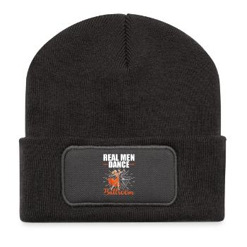 Echte Männer Tanzen Gesellschaftstanz Ballroom - Recycelte Patch Beanie - Dunkelgrau - Vorne