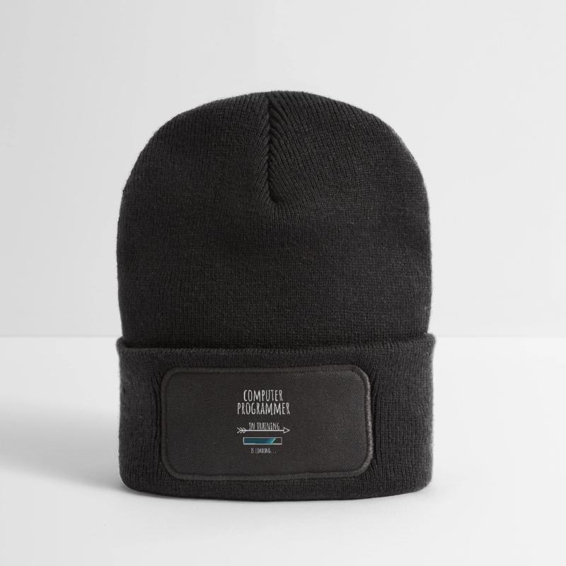 Gift Profession Training Computer Programmer Recycled Patch Beanie