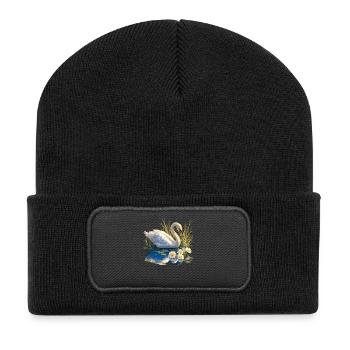 Swans Swan - Recycled Patch Beanie - black - Front