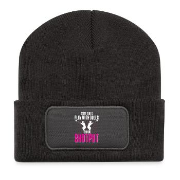 Lancer du poids Lancer du poids Lanceur de poids - Beanie recyclé à patch - charbon - Devant