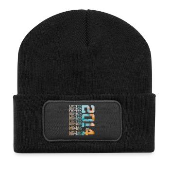 LIMITED EDITION 2014 12 JAHRE 12. GEBURTSTAG - Recycelte Patch Beanie - Schwarz - Vorne