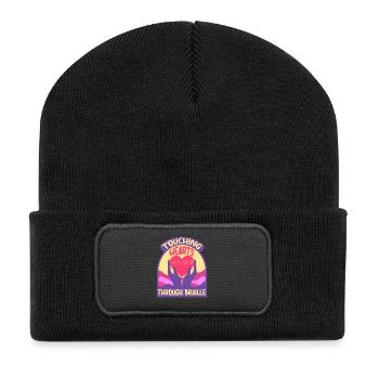 Braille Teacher Braille Dotum - Recycled Patch Beanie - black - Front