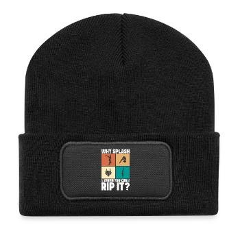 Diving diving board - Recycled Patch Beanie - black - Front