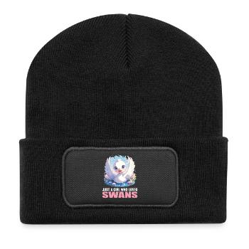 Swans Swan - Recycled Patch Beanie - black - Front