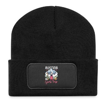 Austria Girls Trip - Recycled Patch Beanie - black - Front