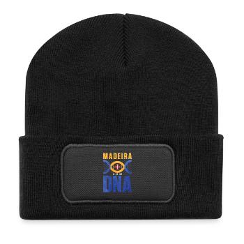Madeira DNA Motiv Design - Recycelte Patch Beanie - Schwarz - Vorne