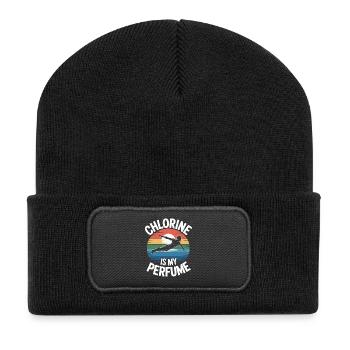 Kunstspringen Turmspringer Sprungbrett - Recycelte Patch Beanie - Schwarz - Vorne
