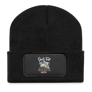 Girls Trip Neuschwanstein Castle - Recycelte Patch Beanie - Schwarz - Vorne