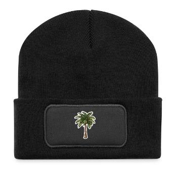Palmier - Beanie recyclé à patch - noir - Devant