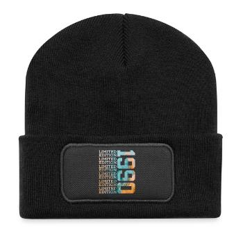 LIMITED EDITION 1990 36 JAHRE 36. GEBURTSTAG - Recycelte Patch Beanie - Schwarz - Vorne