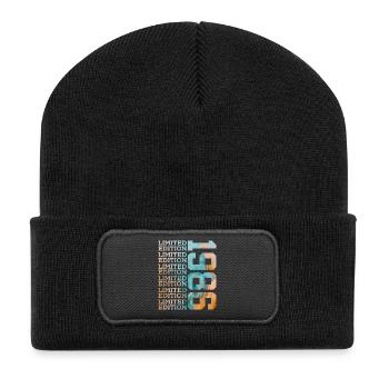 LIMITED EDITION 1986 40 JAHRE 40. GEBURTSTAG - Recycelte Patch Beanie - Schwarz - Vorne