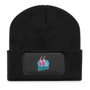 Synchronized swimming Artistic swimming Water sports - Recycled Patch Beanie - black - Front