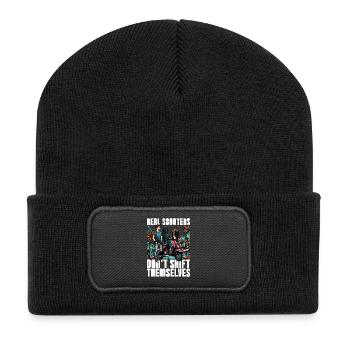 Les vrais scooters ne changent pas d’œil aux scooters électriques - Beanie recyclé à patch - noir - Devant