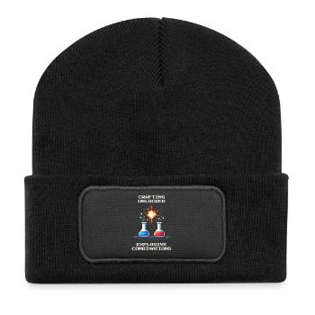 Crafting – explosive combinations | Chemistry - Recycled Patch Beanie - black - Front