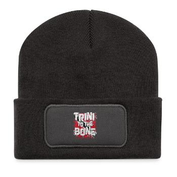 Tribe to the Bone GraffitiTrinidad Und Tobago - Recycelte Patch Beanie - Dunkelgrau - Vorne