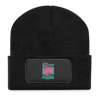 Synchronized swimming Artistic swimming Water sports - Recycled Patch Beanie - black - Front