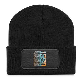 ÉDITION LIMITÉE 1950 76 ANS 76E ANNIVERSAIRE - Beanie recyclé à patch - noir - Devant