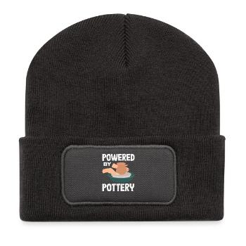 Von Keramik Angetrieben - Recycelte Patch Beanie - Dunkelgrau - Vorne