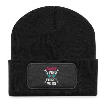 Bâton Twirler Majorette Captain Squad Club - Beanie recyclé à patch - noir - Devant