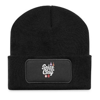 Töpfern Seize The Clay Inspiration - Recycelte Patch Beanie - Schwarz - Vorne
