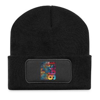 LIMITED EDITION 1996 30 JAHRE 30. GEBURTSTAG - Recycelte Patch Beanie - Schwarz - Vorne