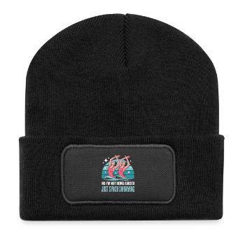 Synchronized swimming Artistic swimming Water sports - Recycled Patch Beanie - black - Front