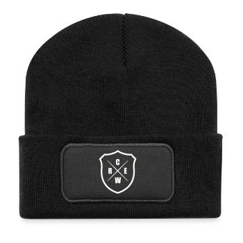 crew_wappen- - Recycled Patch Beanie - black - Front