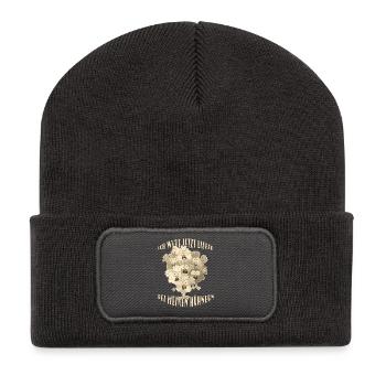 Dicton de poulets - Beanie recyclé à patch - charbon - Devant